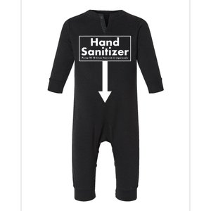 Offensive Hand Sanitizer Joke Infant Fleece One Piece