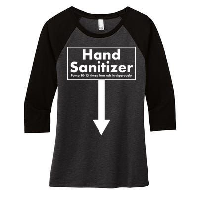 Offensive Hand Sanitizer Joke Women's Tri-Blend 3/4-Sleeve Raglan Shirt