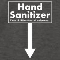 Offensive Hand Sanitizer Joke Vector Backpack
