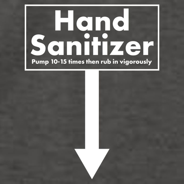 Offensive Hand Sanitizer Joke Vector Backpack