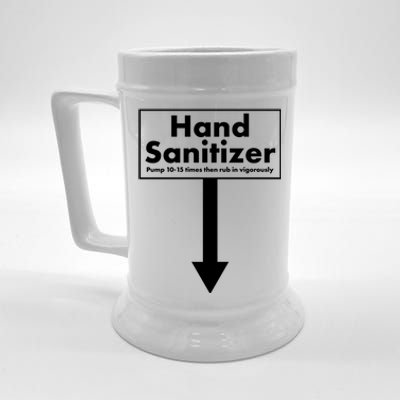 Offensive Hand Sanitizer Joke Beer Stein