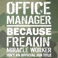 Office Manager Miracle Worker Job Title Legacy Tie Dye Trucker Hat