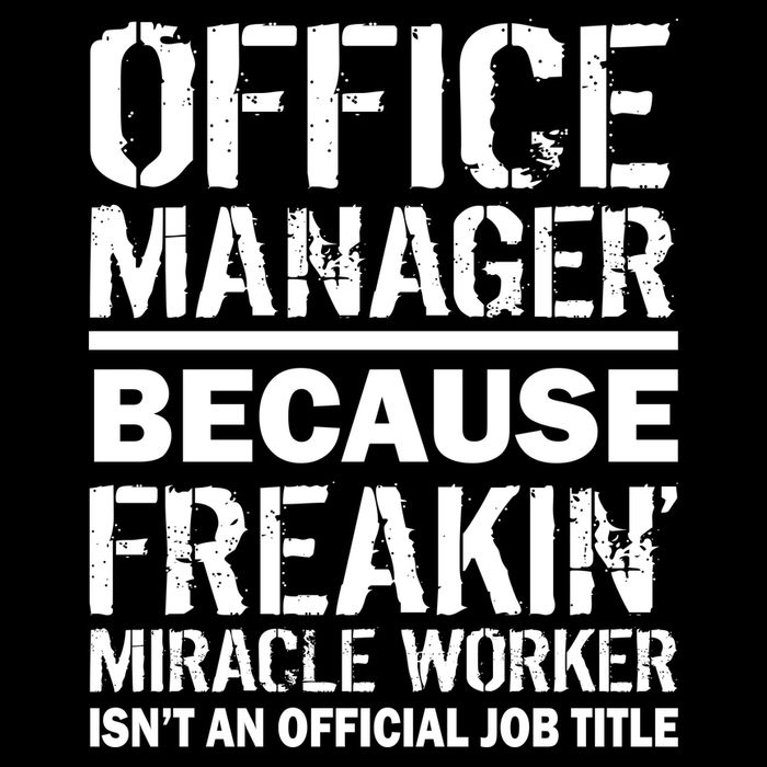 Office Manager Miracle Worker Job Title Impact Tech Backpack