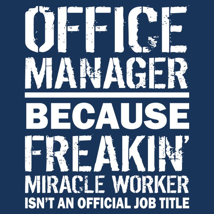 Office Manager Miracle Worker Job Title 7-Panel Snapback Hat