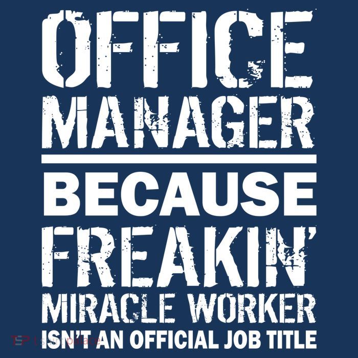 Office Manager Miracle Worker Job Title Tank Top