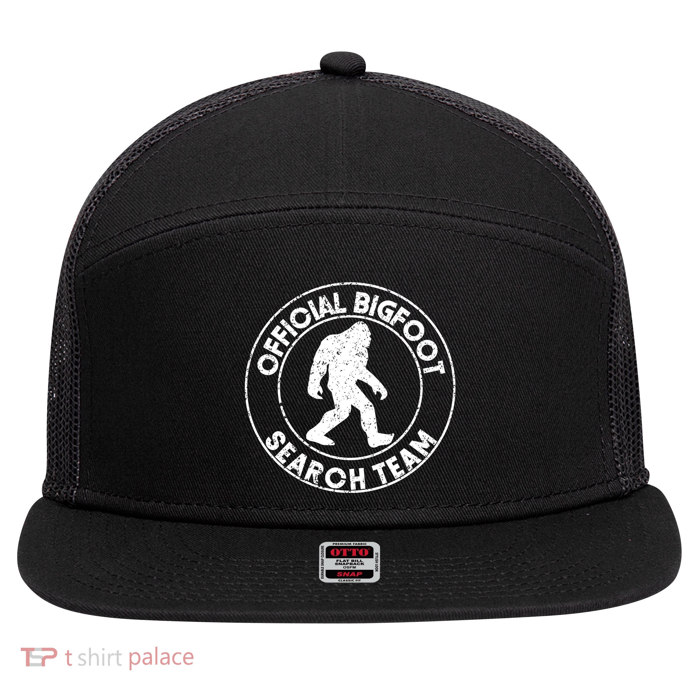 Official Bigfoot Search Team 7 Panel Mesh Trucker Snapback Hat