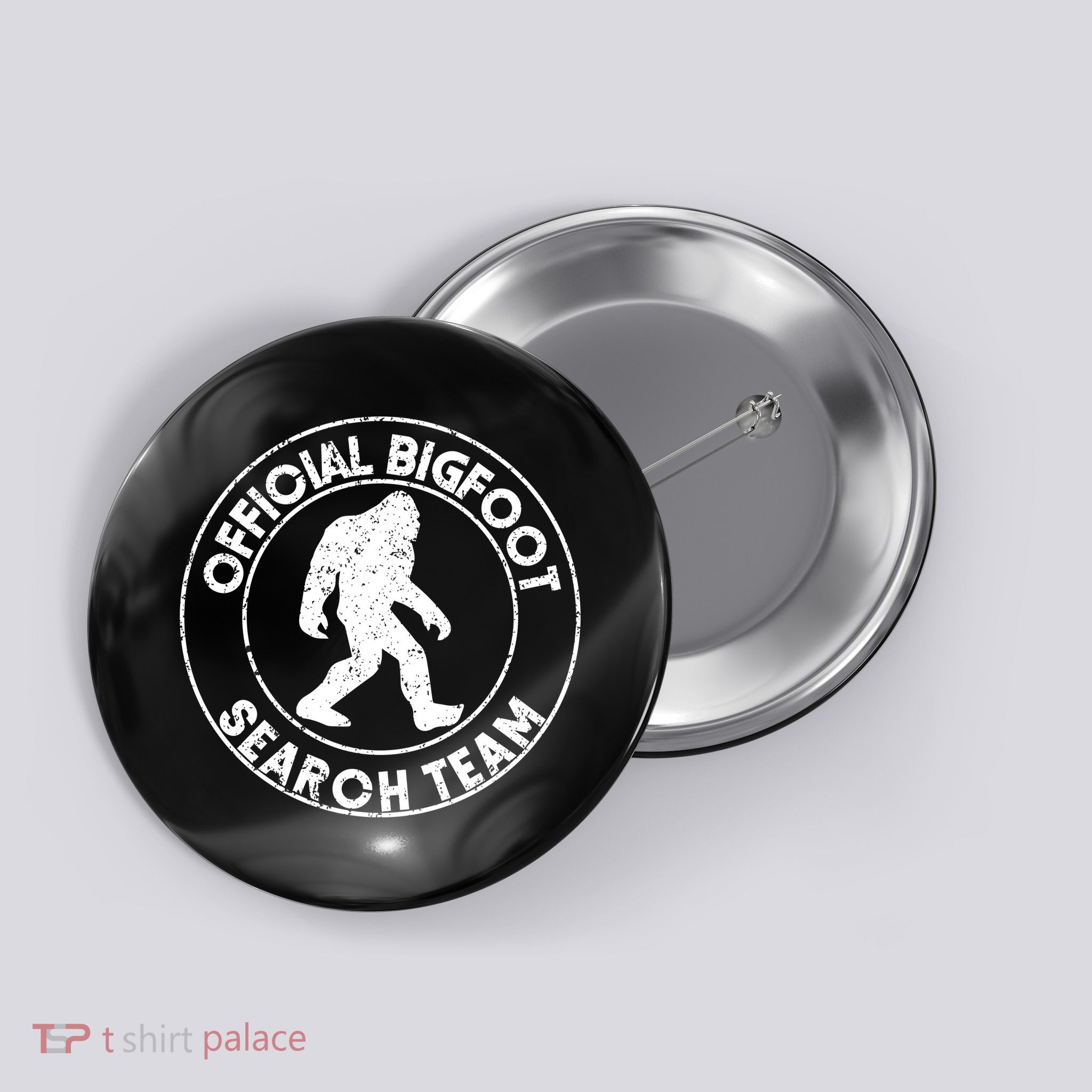 Official Bigfoot Search Team Button