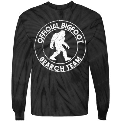 Official Bigfoot Search Team Tie-Dye Long Sleeve Shirt
