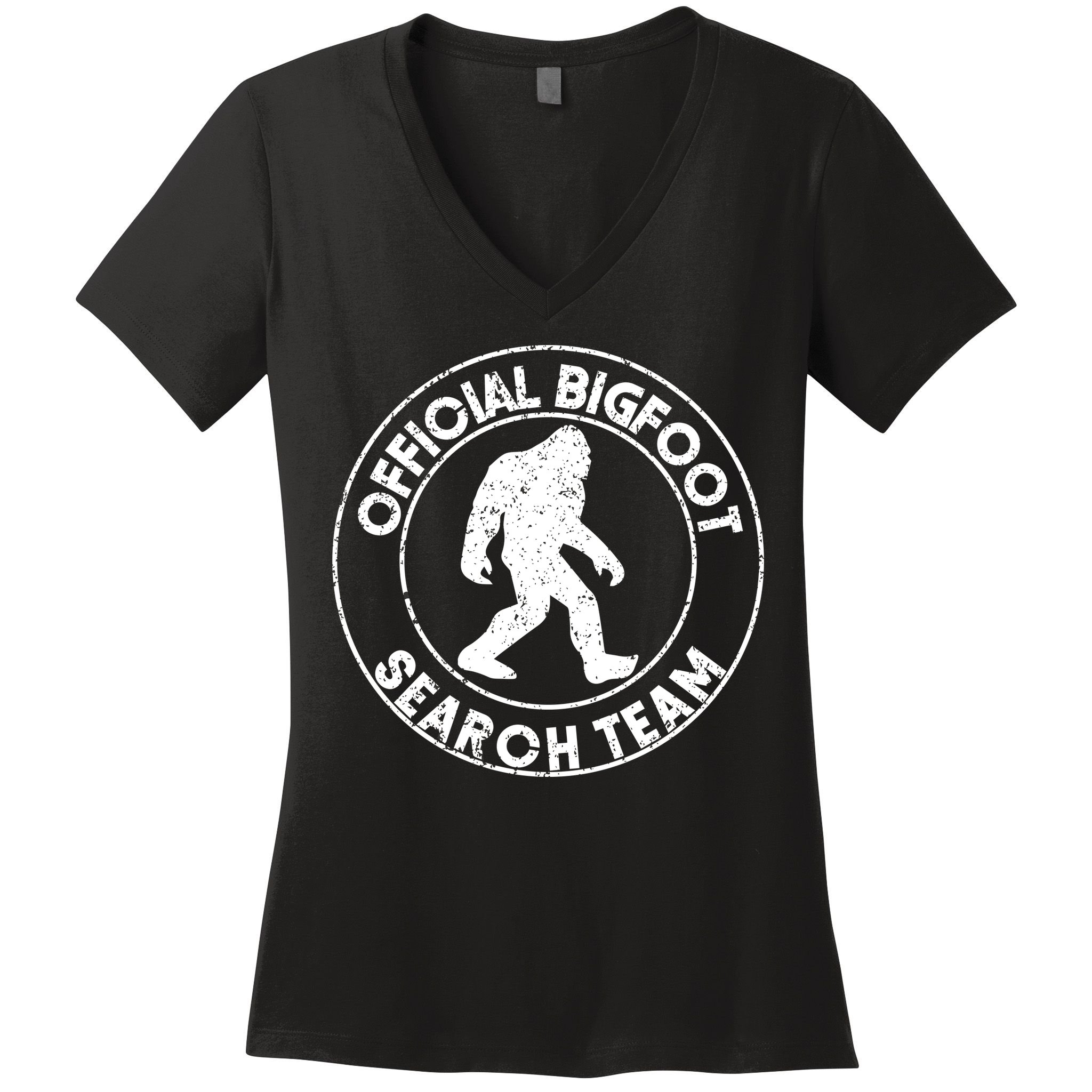 Official Bigfoot Search Team Women's V-Neck T-Shirt