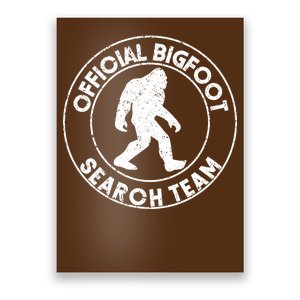 Official Bigfoot Search Team Poster