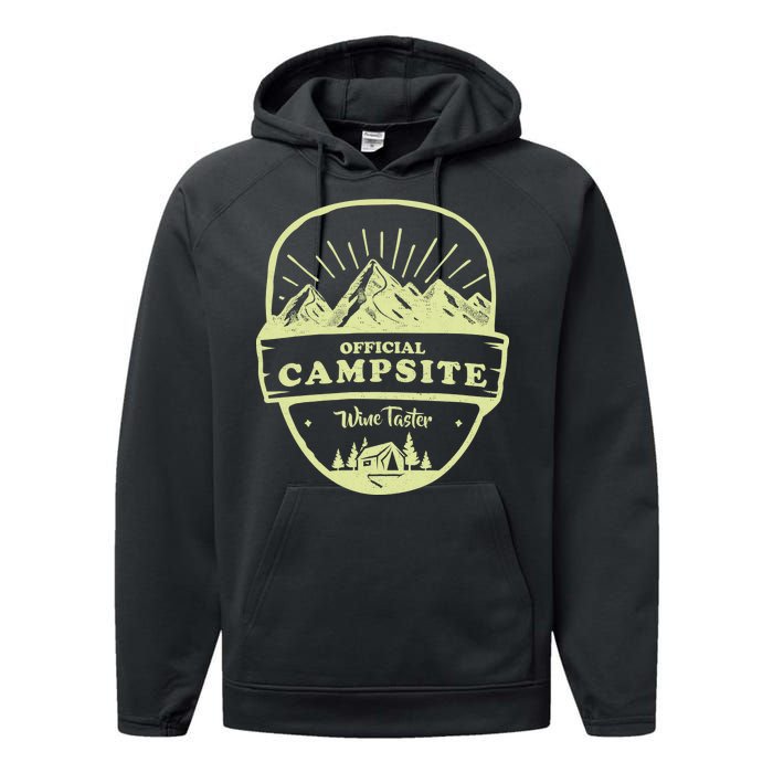 Official Campsite Wine Taster Performance Fleece Hoodie