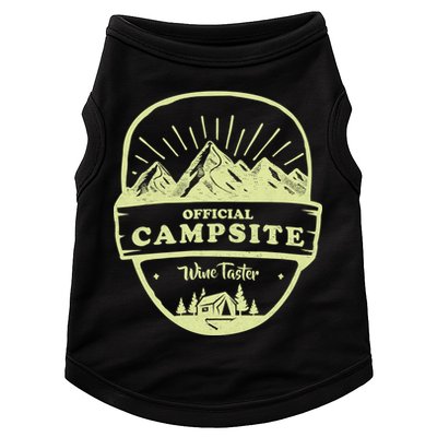 Official Campsite Wine Taster Doggie Tank