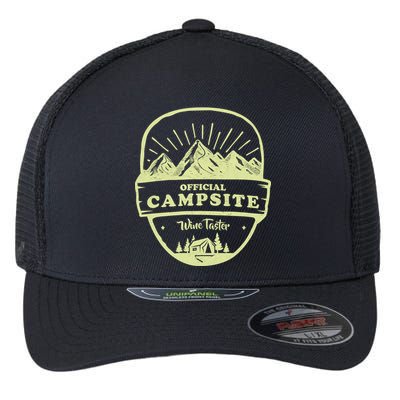 Official Campsite Wine Taster Flexfit Unipanel Trucker Cap