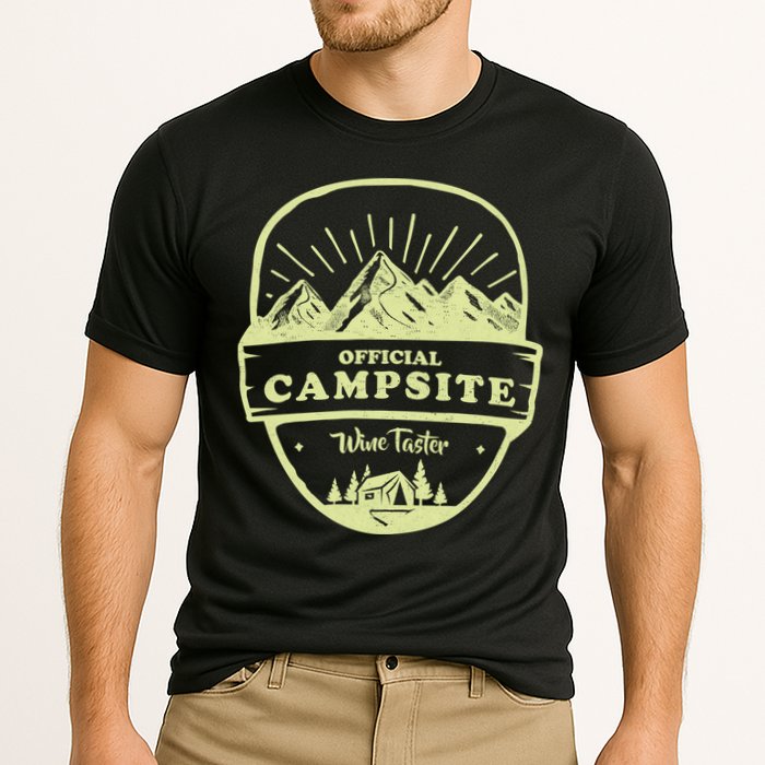 Official Campsite Wine Taster Cooling Performance Crew T-Shirt
