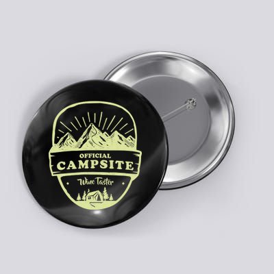 Official Campsite Wine Taster Button