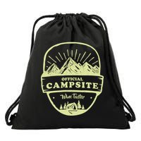 Official Campsite Wine Taster Drawstring Bag