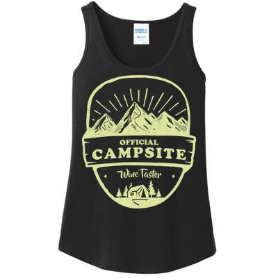 Official Campsite Wine Taster Ladies Essential Tank