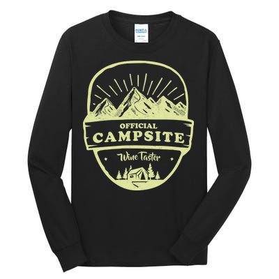 Official Campsite Wine Taster Tall Long Sleeve T-Shirt