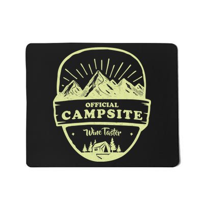 Official Campsite Wine Taster Mousepad