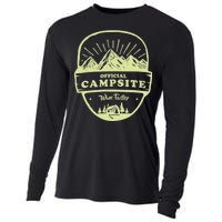 Official Campsite Wine Taster Cooling Performance Long Sleeve Crew