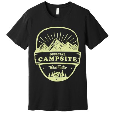 Official Campsite Wine Taster Premium T-Shirt