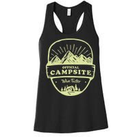 Official Campsite Wine Taster Women's Racerback Tank