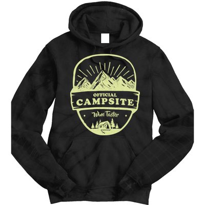 Official Campsite Wine Taster Tie Dye Hoodie