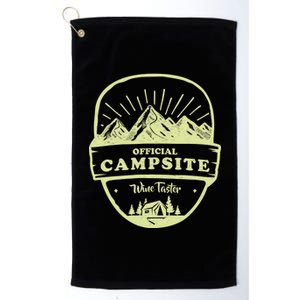 Official Campsite Wine Taster Platinum Collection Golf Towel