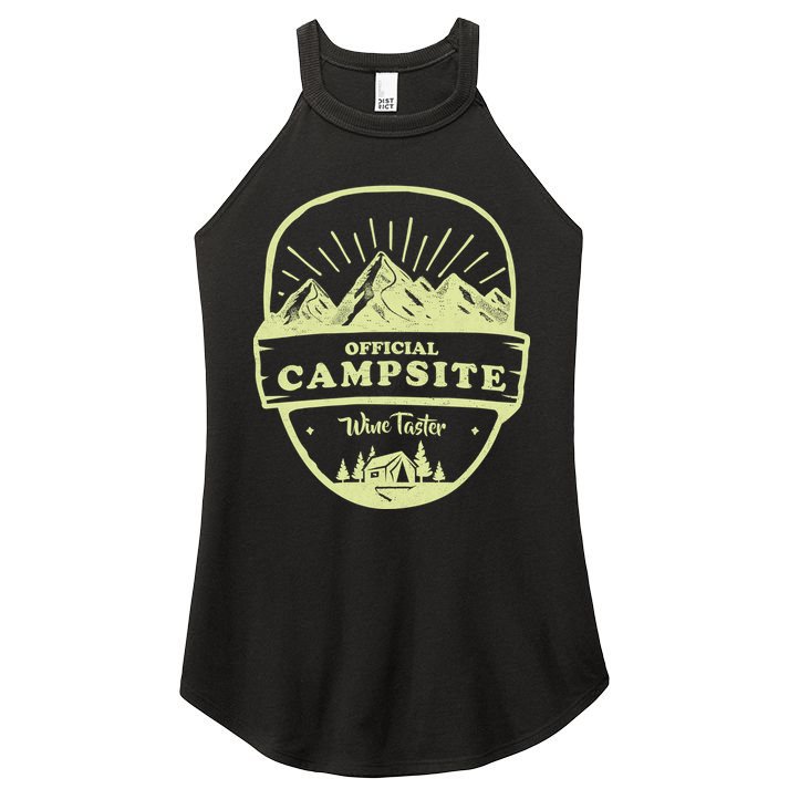 Official Campsite Wine Taster Women's Perfect Tri Rocker Tank