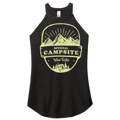 Official Campsite Wine Taster Women's Perfect Tri Rocker Tank