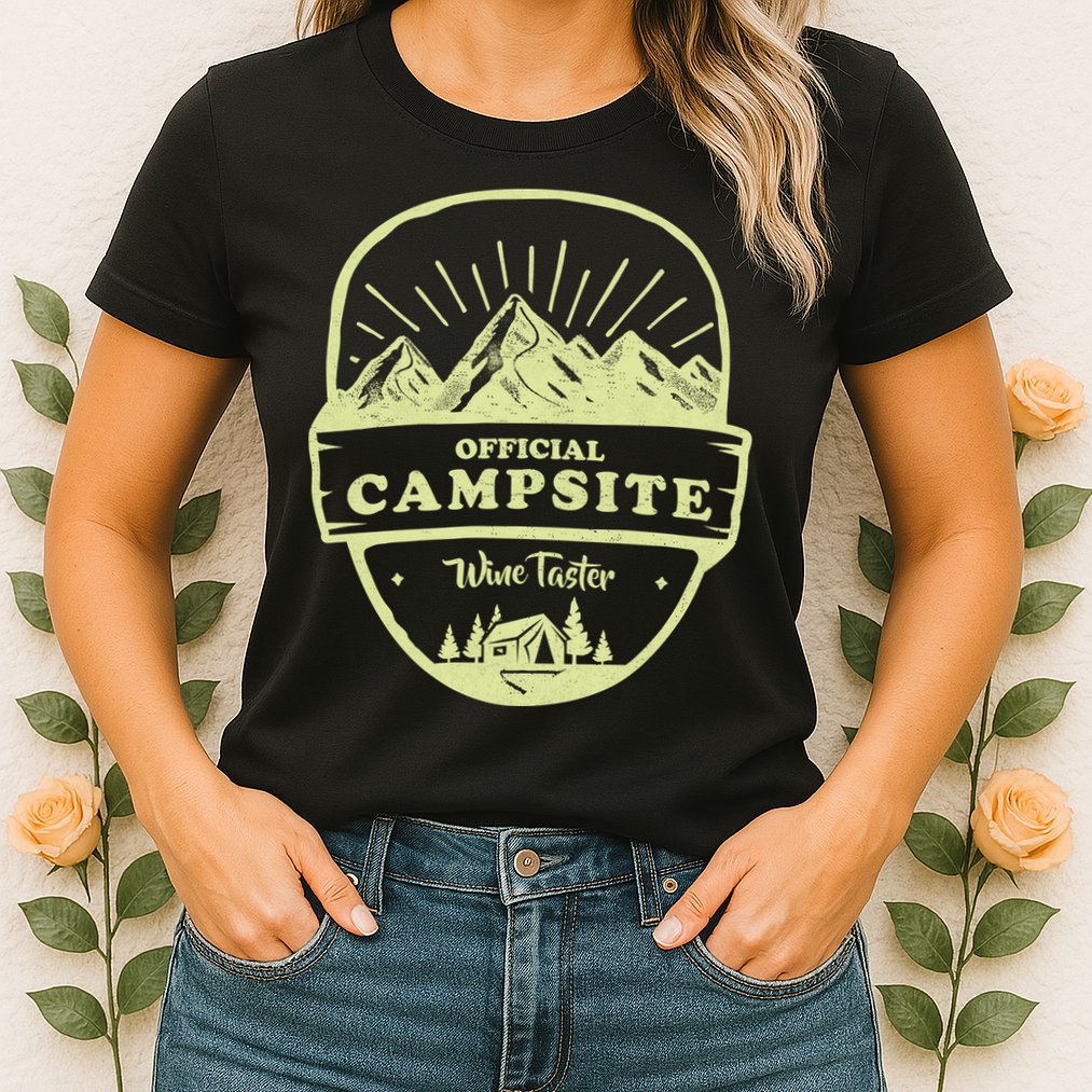 Official Campsite Wine Taster Womens T-Shirt