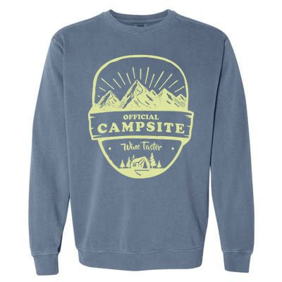 Official Campsite Wine Taster Garment-Dyed Sweatshirt