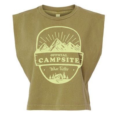 Official Campsite Wine Taster Garment-Dyed Women's Muscle Tee