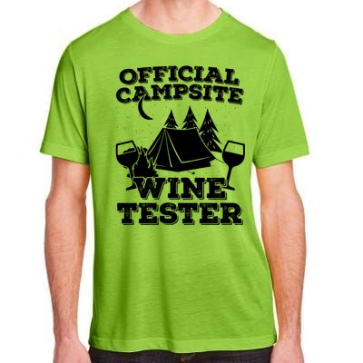 Official Campsite Wine Tester Adult ChromaSoft Performance T-Shirt