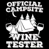 Official Campsite Wine Tester Flexfit Unipanel Trucker Cap