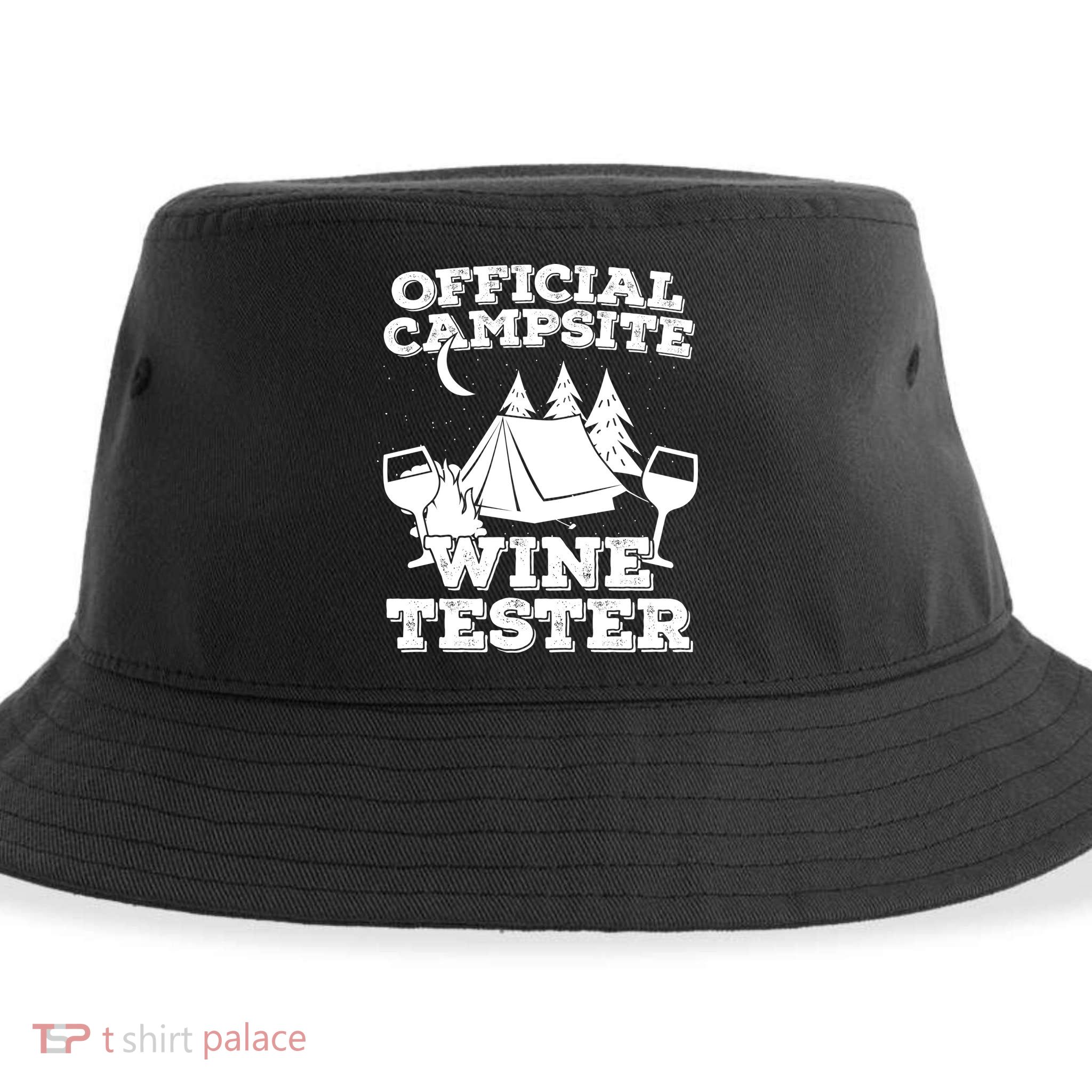 Official Campsite Wine Tester Sustainable Bucket Hat