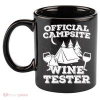 Official Campsite Wine Tester 11oz C Handle Ceramic Mug