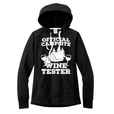 Official Campsite Wine Tester Women's Fleece Hoodie