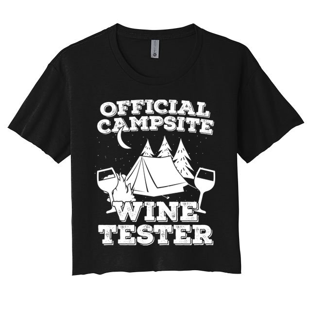 Official Campsite Wine Tester Crop Top