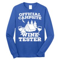 Official Campsite Wine Tester Long Sleeve Shirt