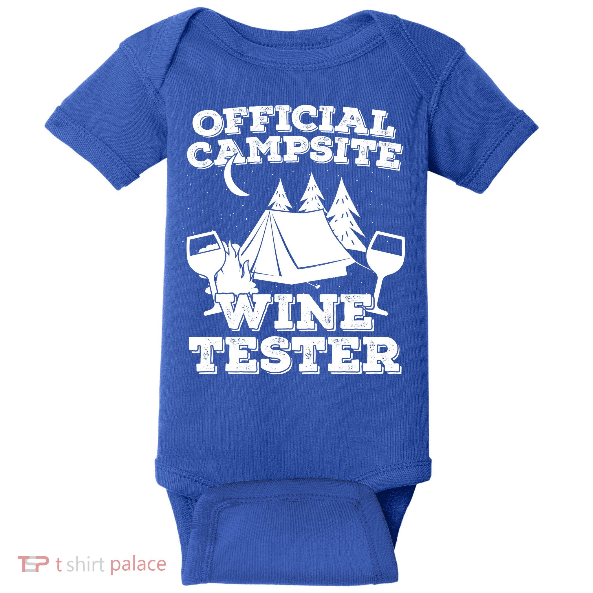 Official Campsite Wine Tester Baby Bodysuit