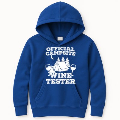 Official Campsite Wine Tester Kids Hoodie