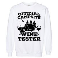 Official Campsite Wine Tester Garment-Dyed Sweatshirt