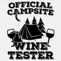 Official Campsite Wine Tester Garment-Dyed Sweatshirt