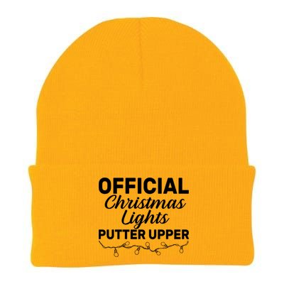 Official Christmas Light Putter Upper Knit Cap Winter Beanie