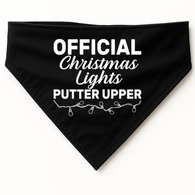 Official Christmas Light Putter Upper USA-Made Doggie Bandana