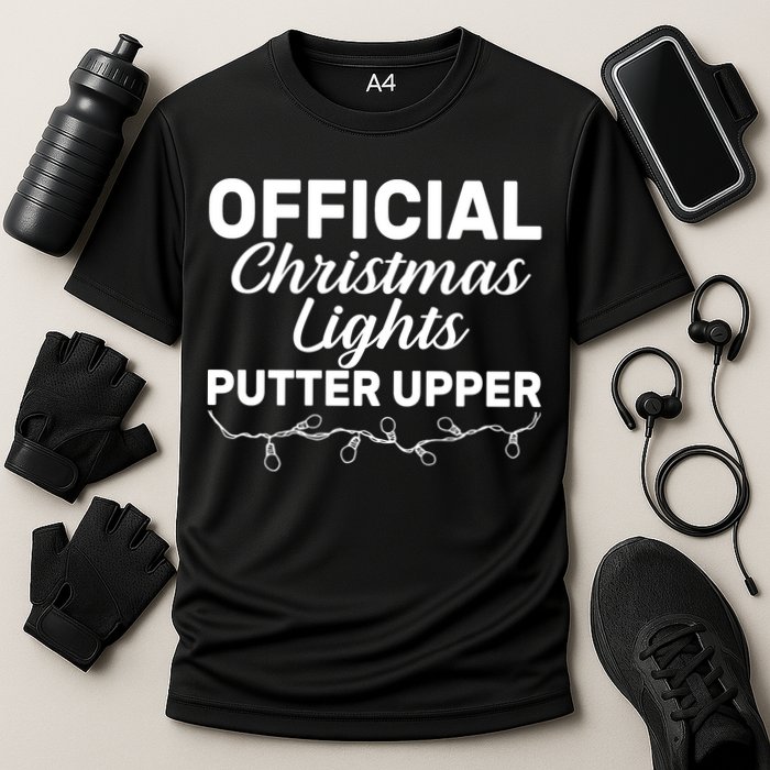 Official Christmas Light Putter Upper Cooling Performance Crew T-Shirt