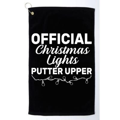 Official Christmas Light Putter Upper Golf Towel