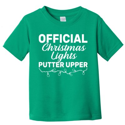 Official Christmas Light Putter Upper Toddler T-Shirt