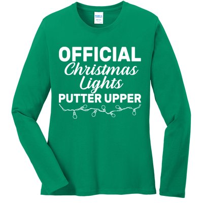 Official Christmas Light Putter Upper Ladies Long Sleeve Shirt